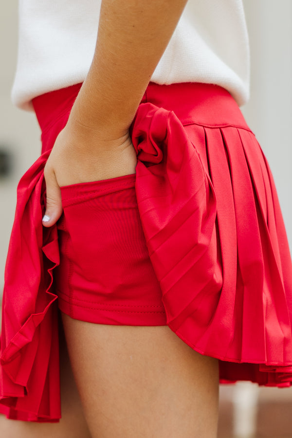 Girls: The Sadie Red Skort