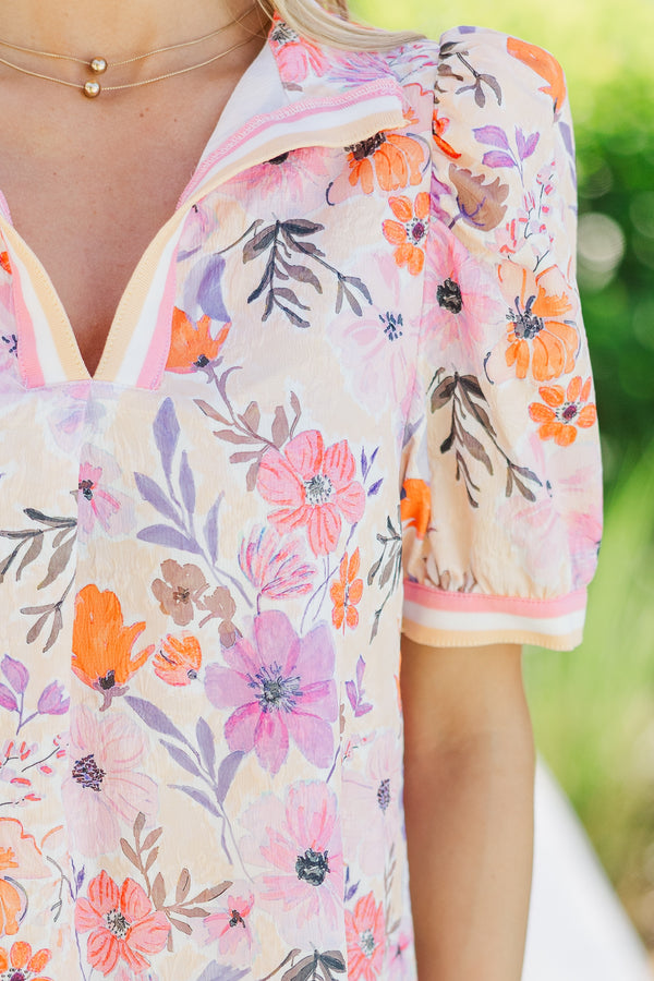 Help You Out Pink Floral Dress