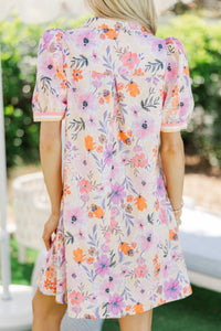 Help You Out Pink Floral Dress