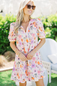 Help You Out Pink Floral Dress