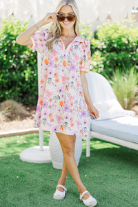 Help You Out Pink Floral Dress