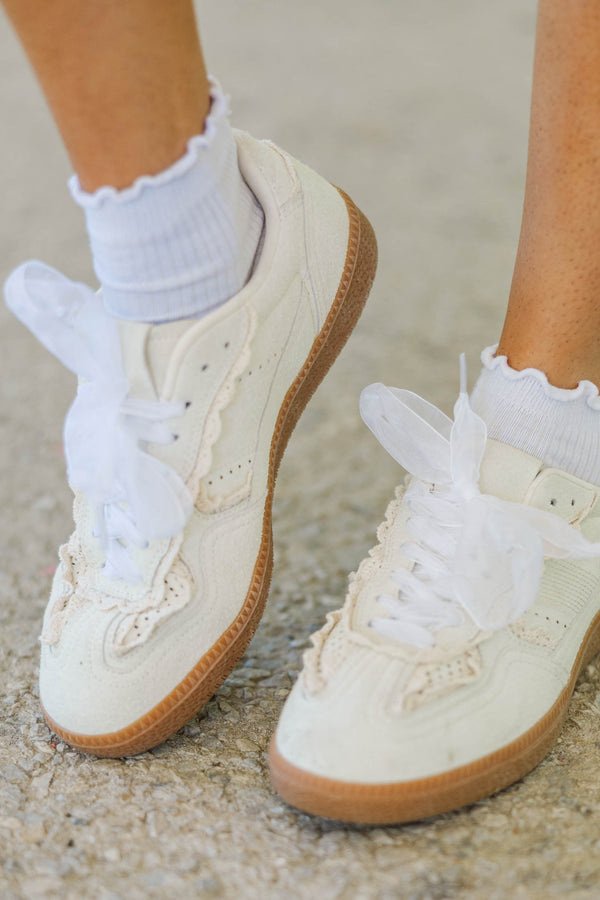 White Organza Shoelaces