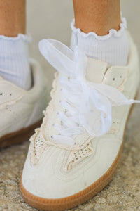 White Organza Shoelaces