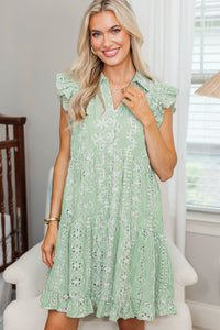 NURSING COLLECTION: Cradled In Comfort Olive Striped Dress