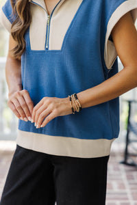 The Justine Navy Bracelet Set