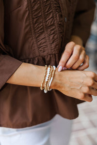 The Justine White Bracelet Set