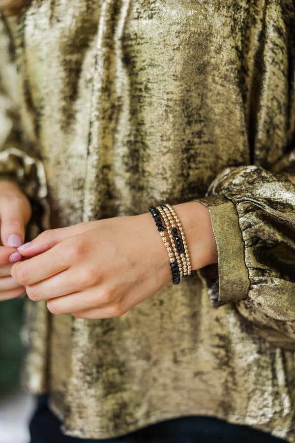 The Justine Black Bracelet Set