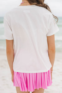 Girls: Just Sunshine & Seashells White Graphic Tee