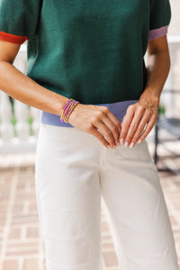 The Justine Purple Bracelet Set