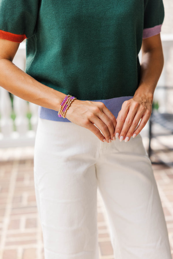 The Justine Purple Bracelet Set