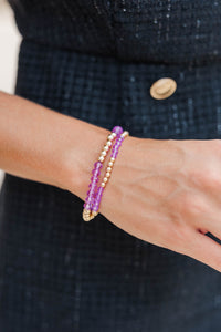 The Justine Purple Bracelet Set