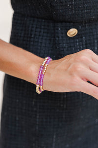 The Justine Purple Bracelet Set