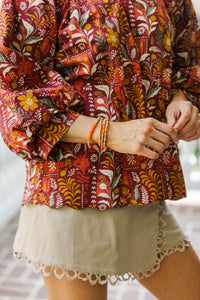 The Justine Orange Bracelet Set