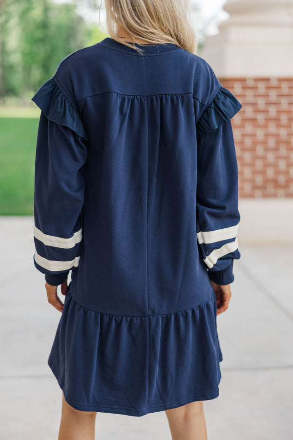 All About You Navy Dress