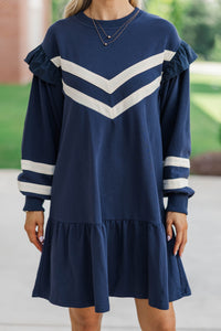 All About You Navy Dress