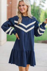 All About You Navy Dress