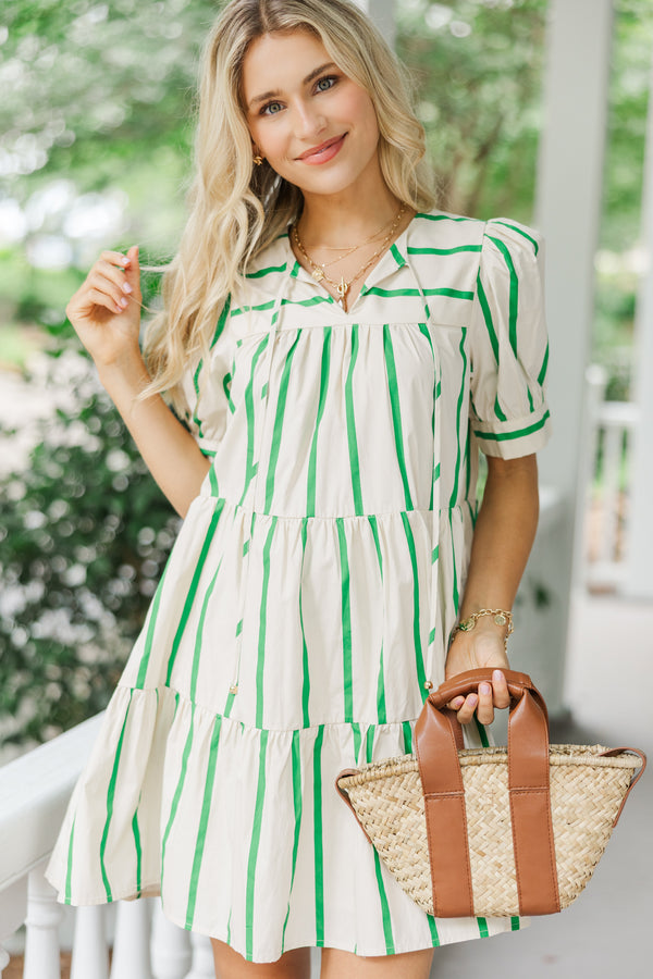 Find You Out Green Striped Dress Shop the Mint Find You Out Green Striped Dress Shop the Mint