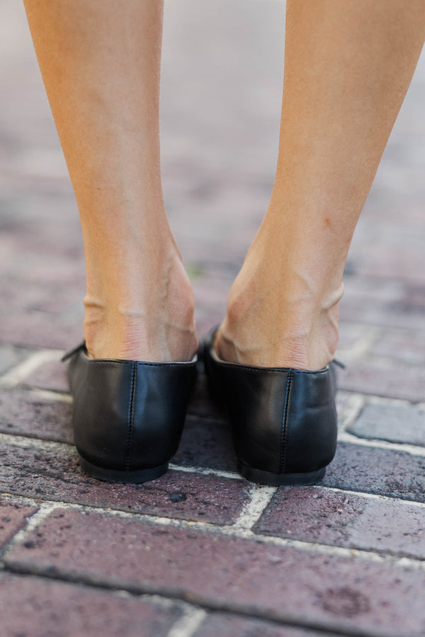 Time After Time Black Flats