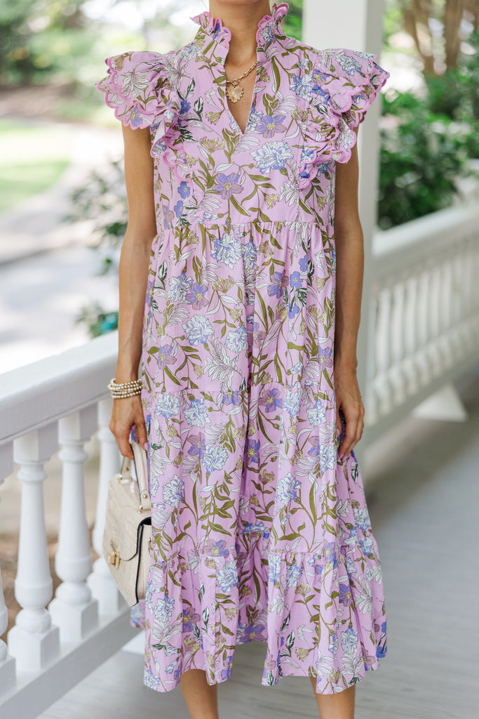 Careless Through The Forrest Pink Floral Dress – Shop the Mint