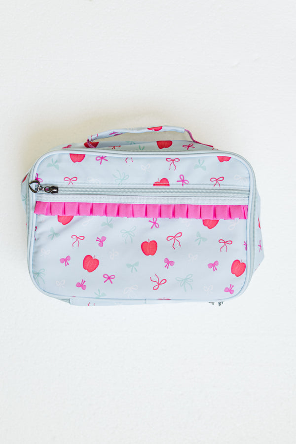 Girls: The Ginnie Light Blue Bows & Apples Lunchbox