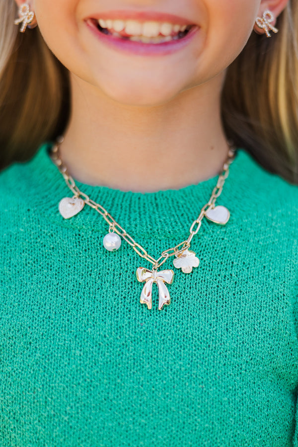 Girls: Magic Moments Gold Charm Necklace