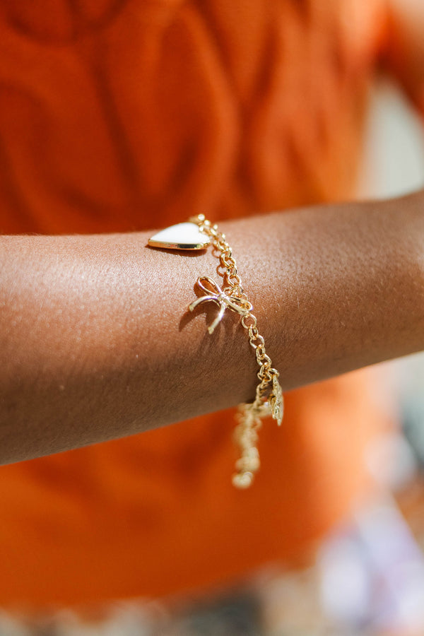 Girls: Little Treasures Gold Charm Bracelet