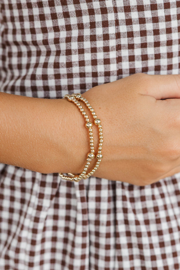 Girls: Glimmer And Gold 2 Piece Bracelet Set