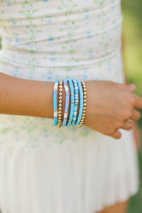 Girls: Tiny Treasures Blue Beaded Bracelet