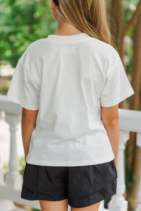 Girls: Stay Hydrated White Graphic Tee