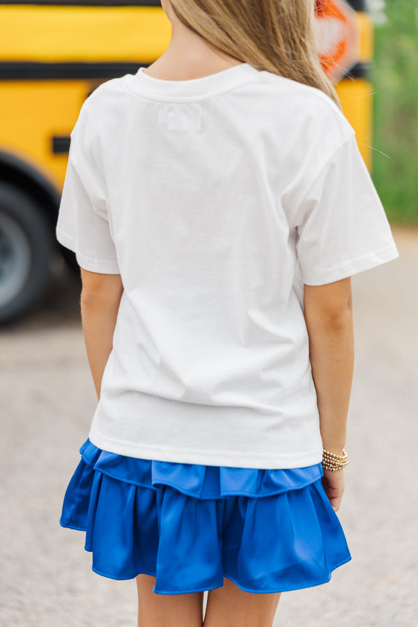 Girls: Always On Your Team Red & Blue Bow Graphic Tee