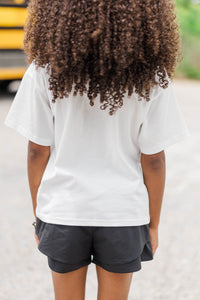 Girls: Always On Your Team Black & Gold Bow Graphic Tee