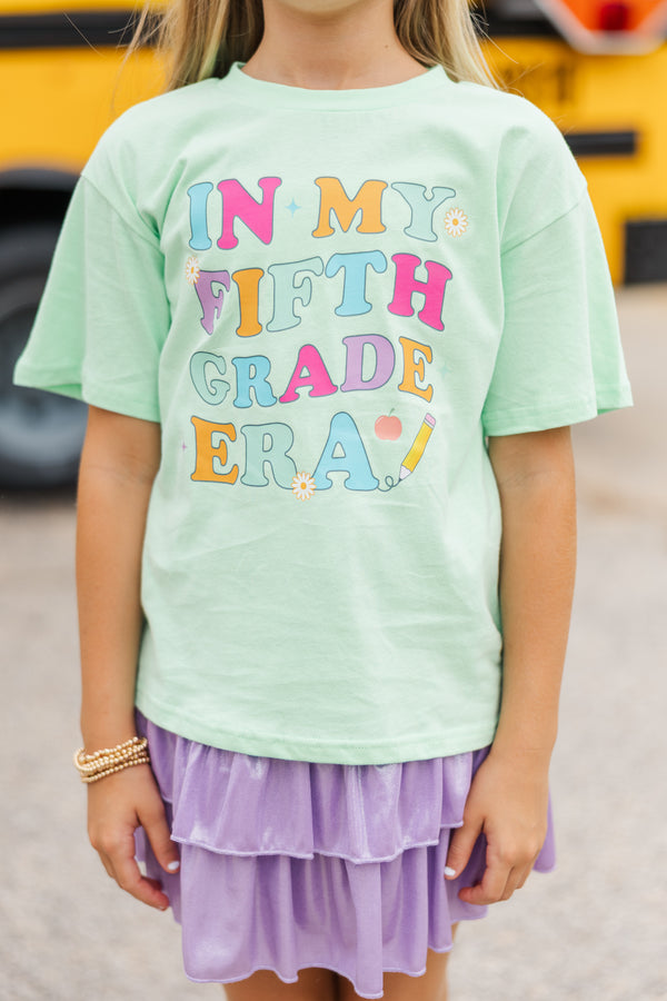 Girls: In My Fifth Grade Era Mint Graphic Tee