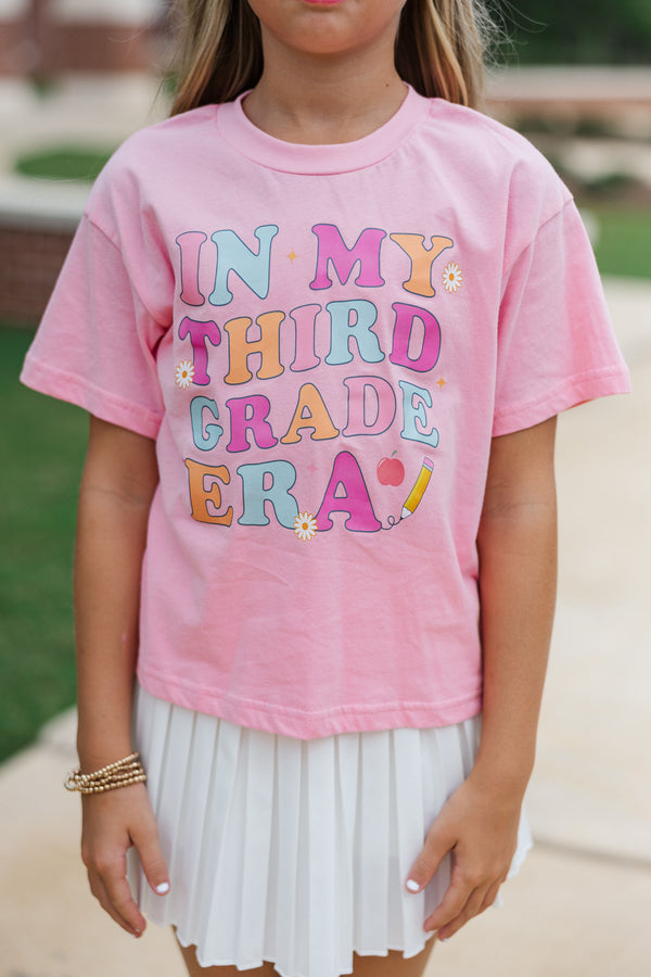 Girls: In My Third Grade Era Blush Graphic Tee