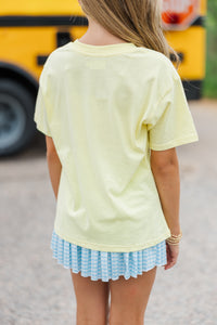 Girls: In My First Grade Era Yellow Graphic Tee
