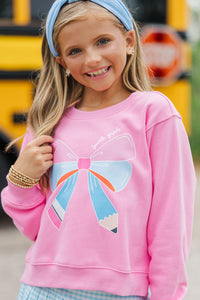 Girls: Fourth Grade Bow Graphic Sweatshirt