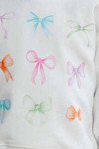 Girls: In My Girly Era White Graphic Sweatshirt