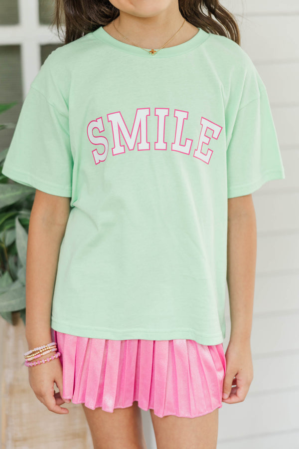 Girls: Smile Mint Graphic Tee