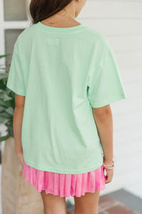 Girls: Smile Mint Graphic Tee