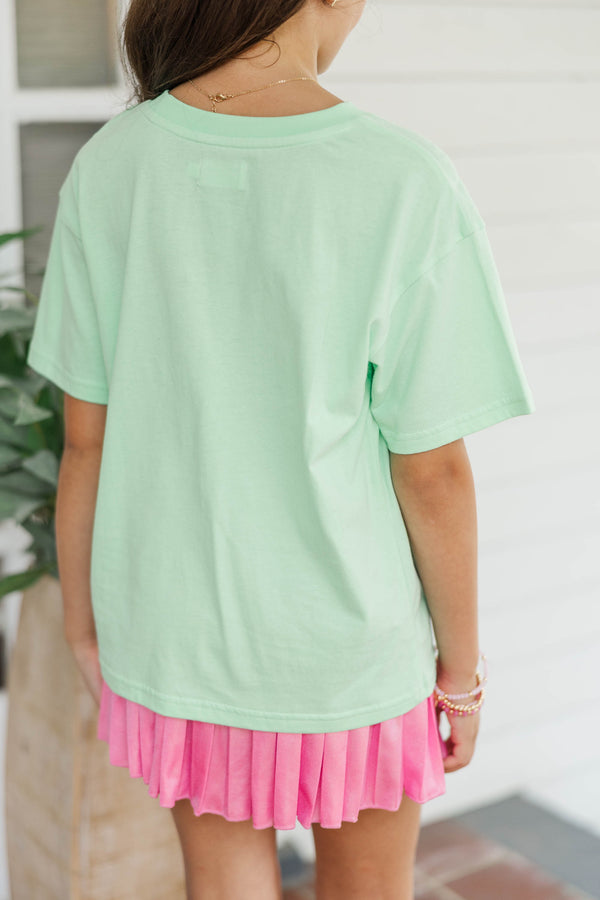 Girls: Smile Mint Graphic Tee