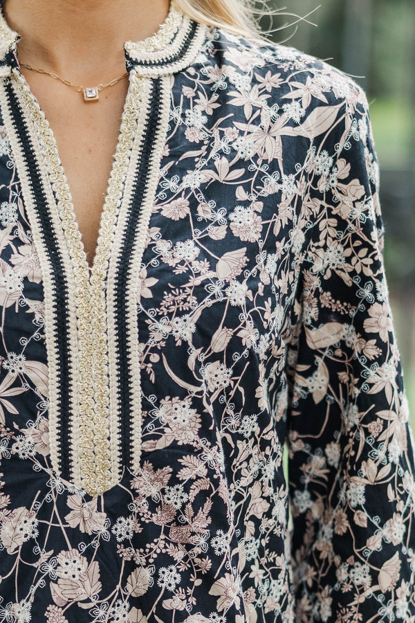 A Garden Of Grace Black Eyelet Dress