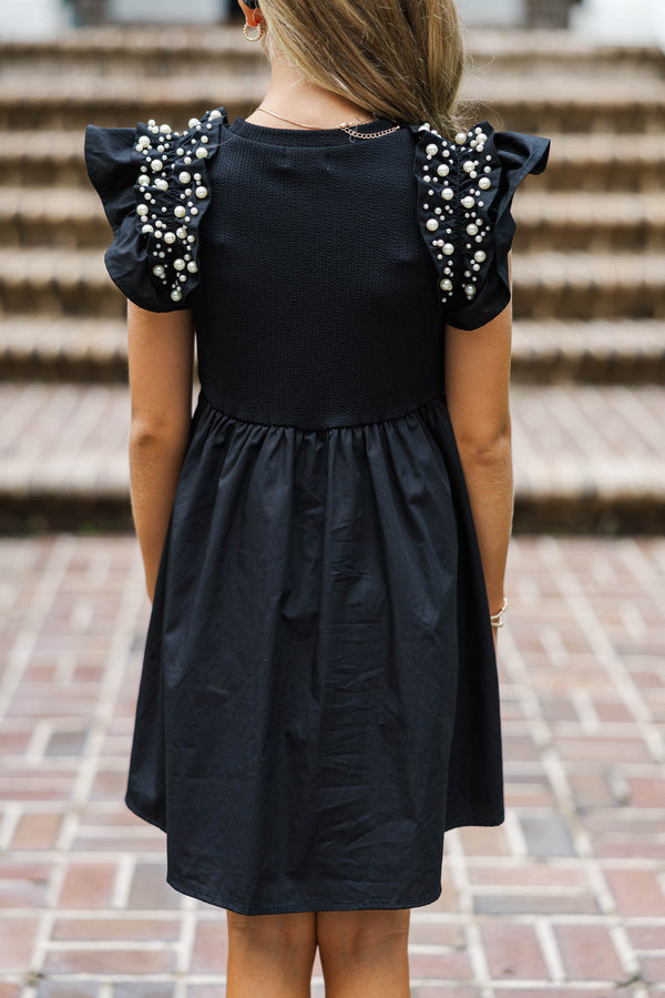 Girls: Everyday Dreaming Black Embellished Dress