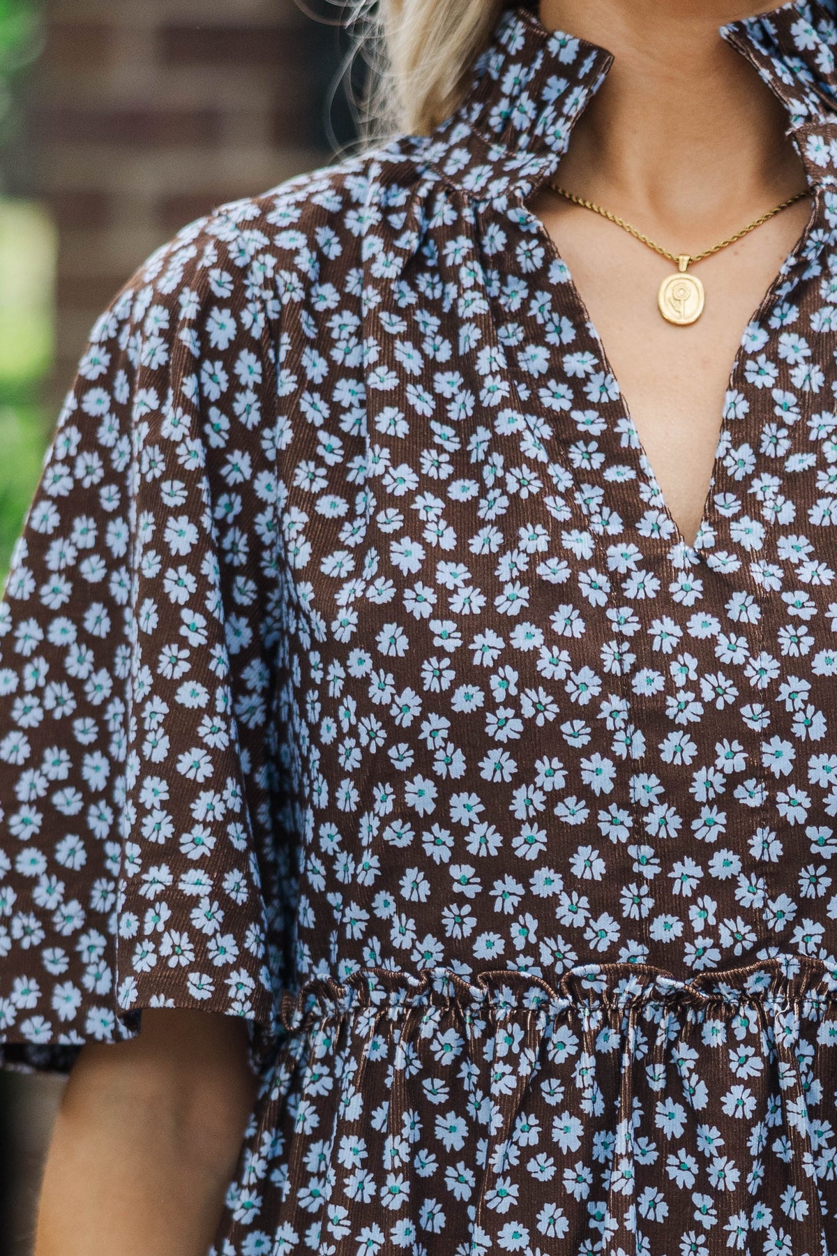Feeling Your Best Brown Ditsy Floral Babydoll Dress – Shop the Mint