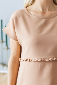 NURSING COLLECTION: Hello Beautiful Camel Top