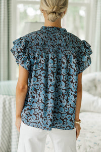 NURSING COLLECTION: All For Love Brown Leopard Blouse