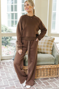 NURSING COLLECTION: Hold Me Near Brown Pullover