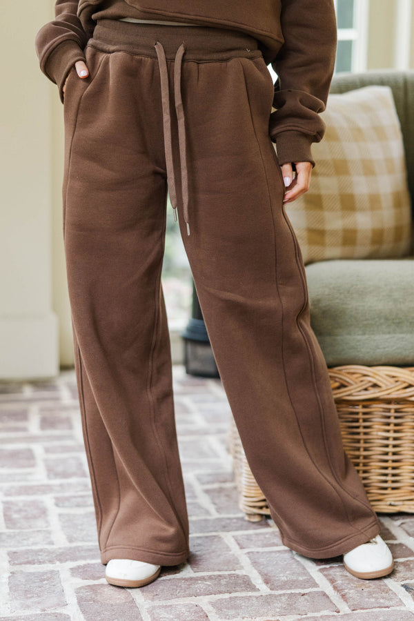 NURSING COLLECTION: Love In Every Layer Brown Sweatpants