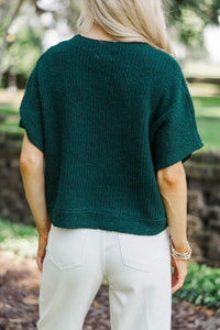 See You Soon Emerald Embellished Sweater