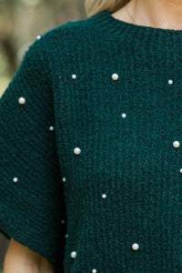 See You Soon Emerald Embellished Sweater