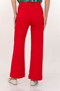 Big Dreams Red Wide Leg Jeans