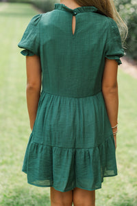 Girls: Your Fairytale Emerald Crochet Dress